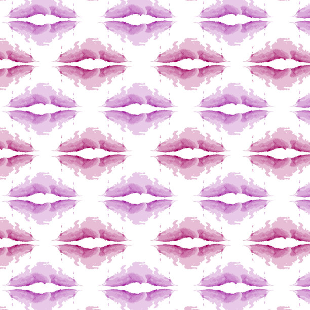 图案从抽象点的形式的嘴唇在时尚的紫色色调水彩的方式。图片下载