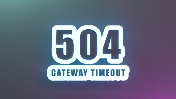 HTTP错误504网关超时。3d渲染插图。图片下载