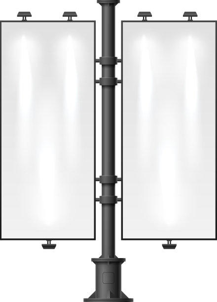 现实的空白城市广告牌的招牌图片下载
