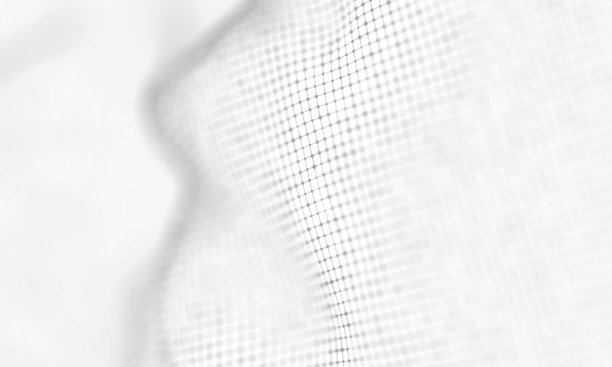 抽象白色几何背景。连接结构。科学背景。未来技术HUD元素。连接点和线。大数据可视化与商业图片下载