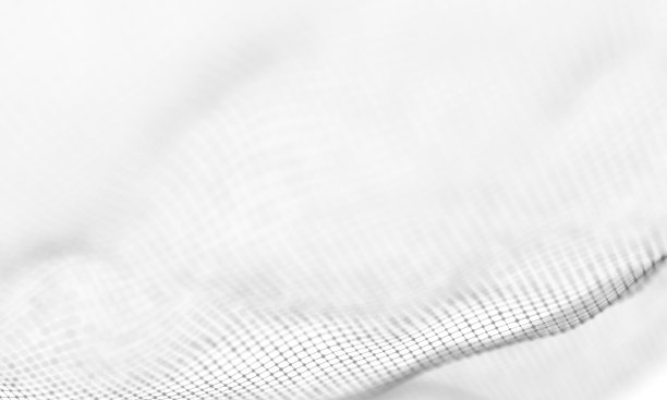 抽象白色几何背景。连接结构。科学背景。未来技术HUD元素。连接点和线。大数据可视化与商业图片下载