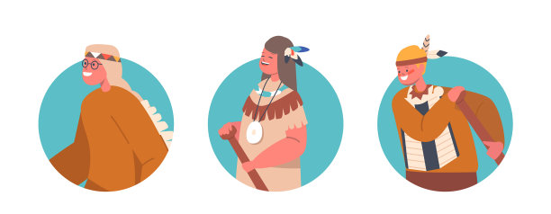 这些孩子是土著印第安人图片下载