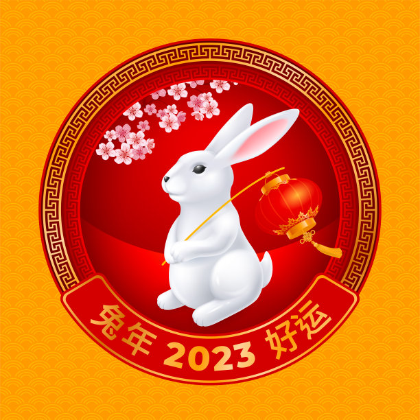 2023中国新年兔年设计图片下载