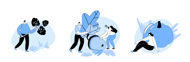 设定快乐的男女角色花时间在一起图片下载