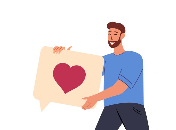 网页设计师手握个人网页网站的标志图标元素，创意应用，手机messenger app的UX设计，网站。数字聊天应用界面布局。平面向量插图图片下载