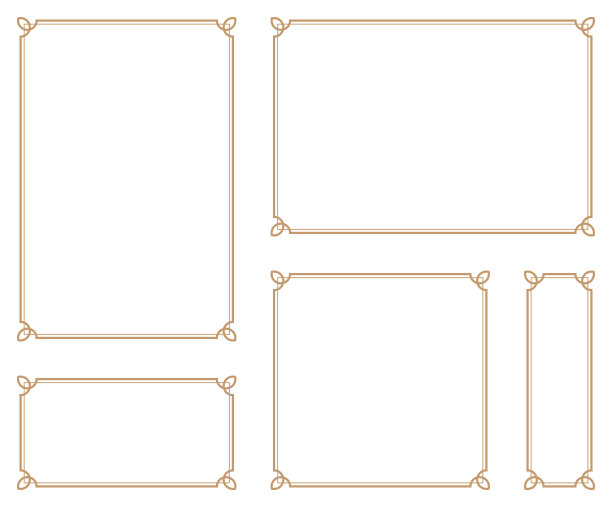 装饰框。一个可以改变相同设计尺寸的框架。适合a4尺寸的纸张。图片下载