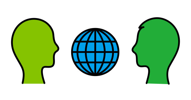 人类概况和地球图标，全球环境，生态，可编辑矢量插图图片下载