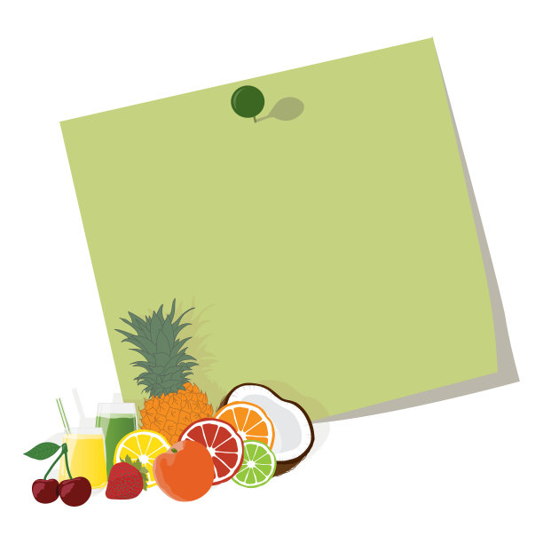 水果便条纸图片下载