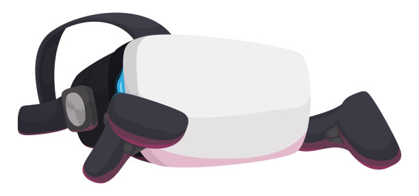 带有控制器的虚拟现实遮阳板图片下载