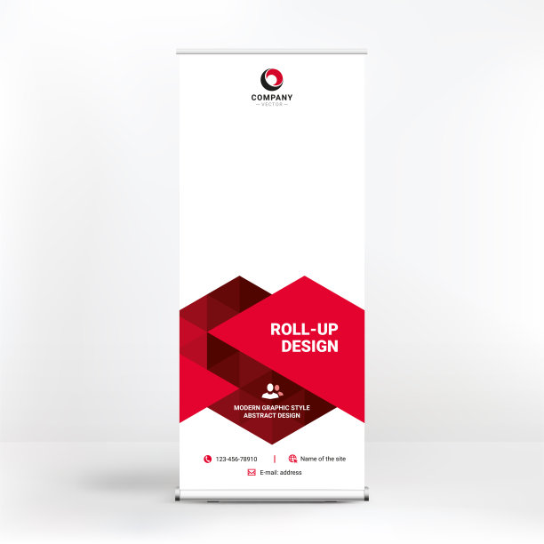 滚动横幅，代表广告，会议，研讨会，媒体模板图片下载