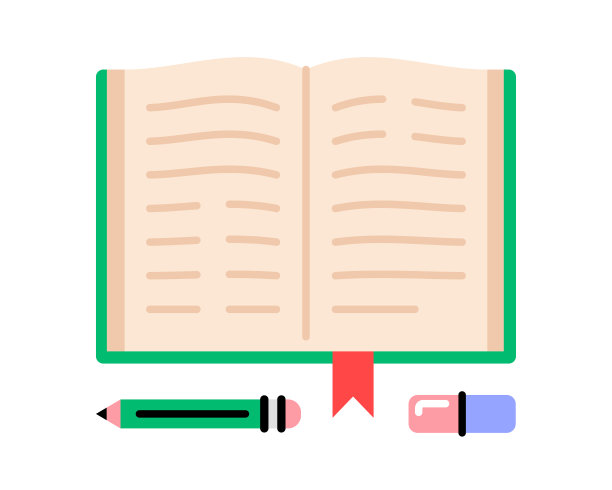 打开的笔记本与铅笔和橡皮的俯视图。图片下载