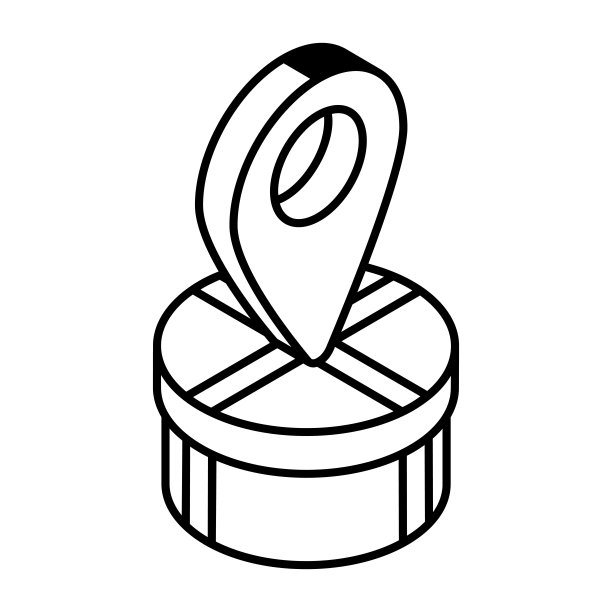 得到这个惊人的位置等距图标图片下载