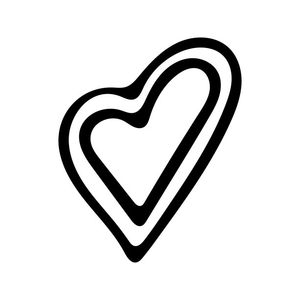 手绘情人节心图片下载