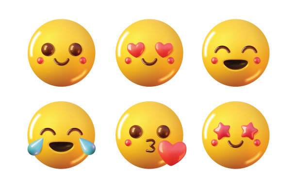 3d向量微笑集。图片下载