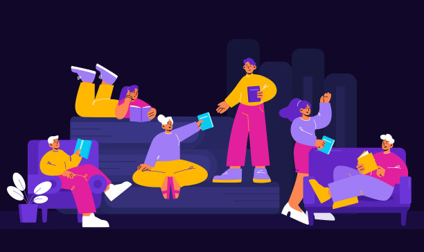 人们交换和借书图片下载