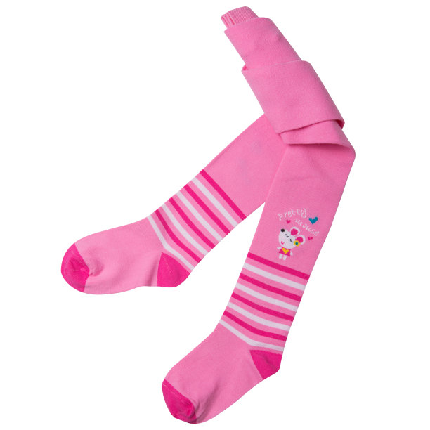 粉色条纹儿童紧身衣appliqué，白色背景，对折图片下载