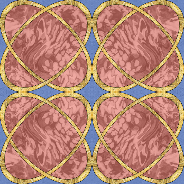 瓷砖的模式。现代装饰。几何无缝模式。彩色玻璃风格的插图。几何透空式。装饰艺术。印刷墙纸，t恤，亚麻布或包装，纺织品。图片下载