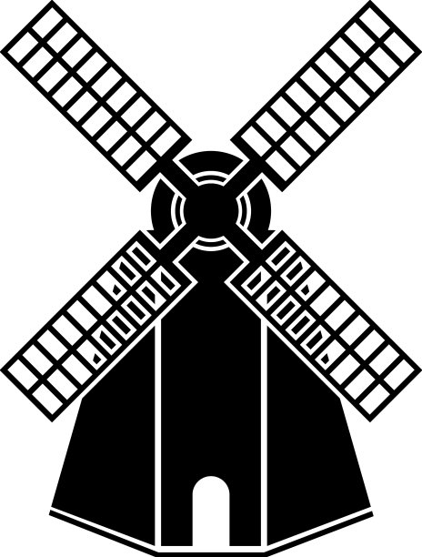 风车的标志图片下载