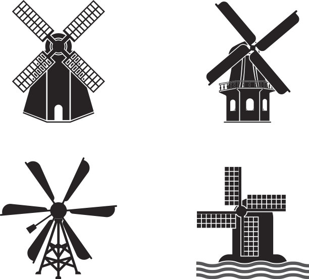 风车的标志图片下载