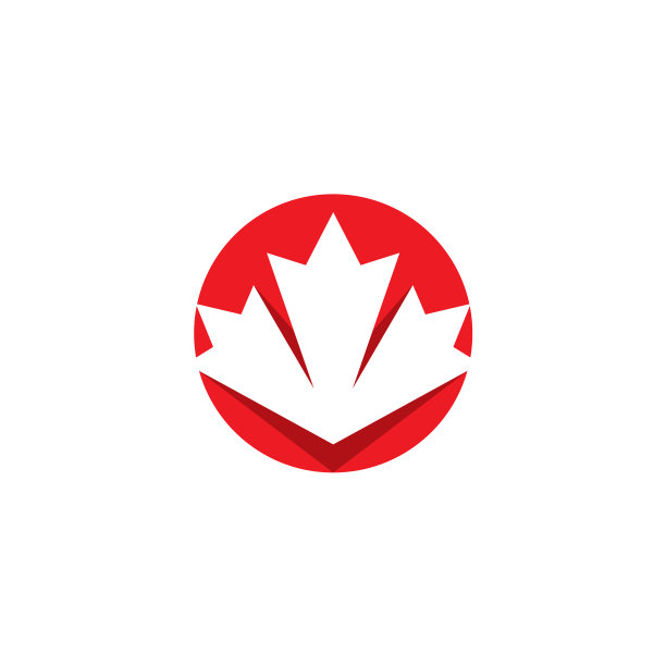 枫叶树标志设计简洁图片下载