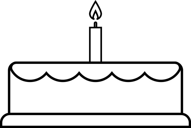 生日蛋糕的图标图片下载
