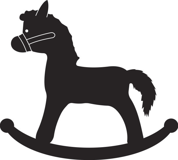 儿童玩具小马图标图片下载