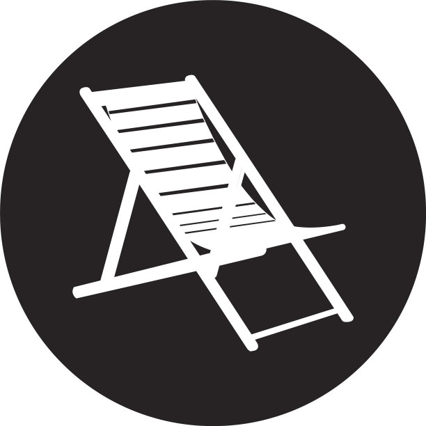 沙滩椅图标图片下载