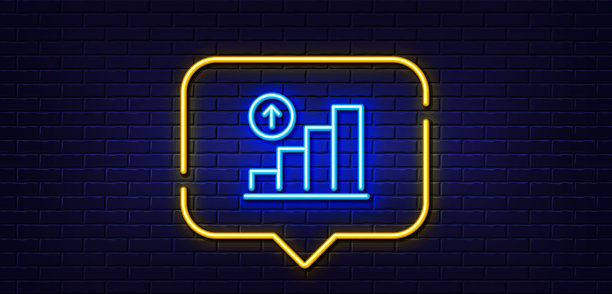 图形线图标柱图表标志霓虹灯图片下载