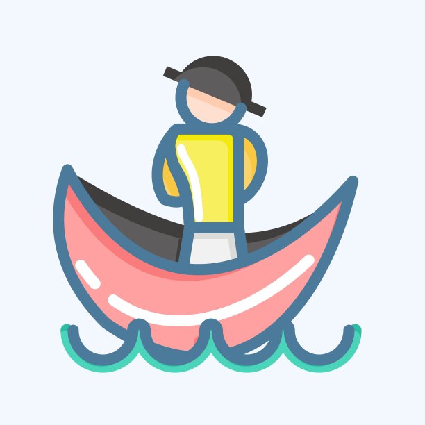 图标Condola。适合教育符号。涂鸦风格。简单的设计可编辑。设计模板向量。简单的说明图片下载