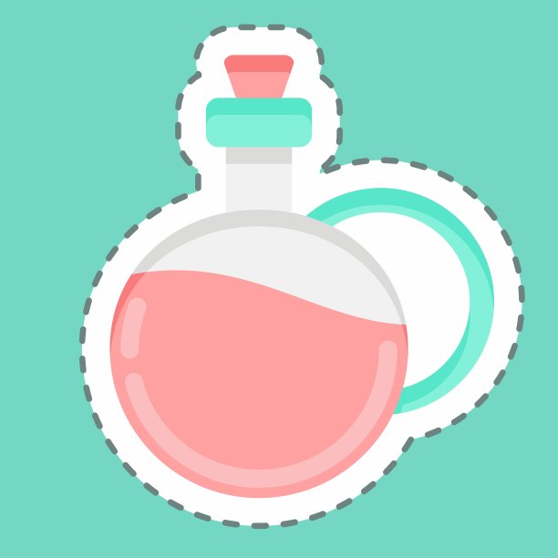 贴纸线切橄榄油。适合教育符号。简单的设计可编辑。设计模板向量。简单的说明图片下载