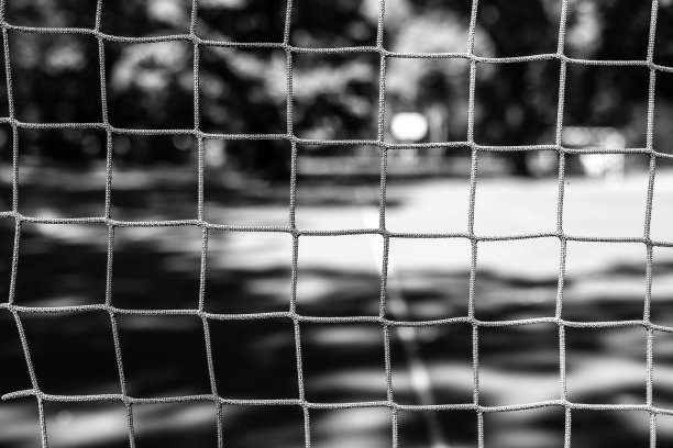 球场上的网，公园里的运动场图片下载