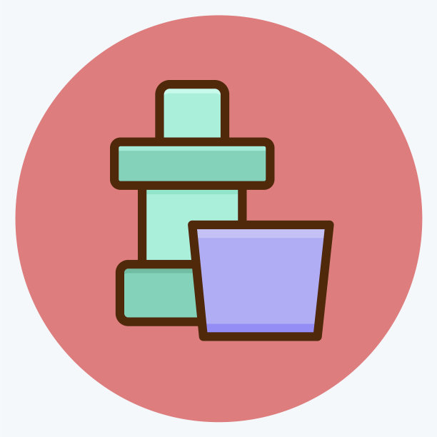 图标漱口水适用于医药符号平图片下载