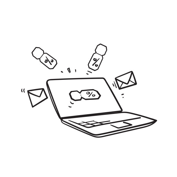 手绘涂鸦数字屏幕与优惠券图片下载