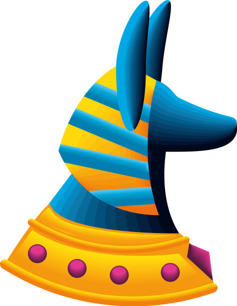 埃及豺头人身神雕塑图片下载