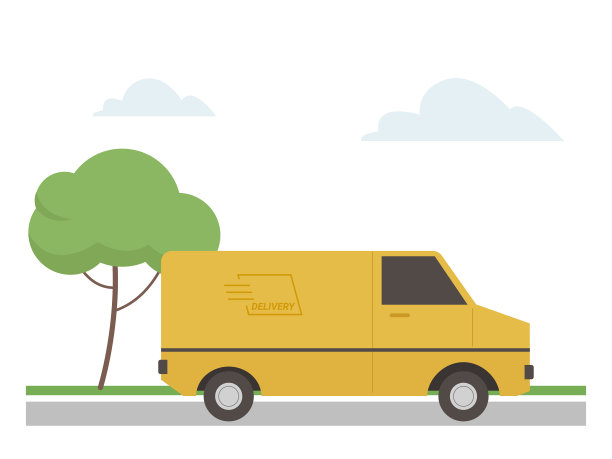 配送车配送服务理念图片下载