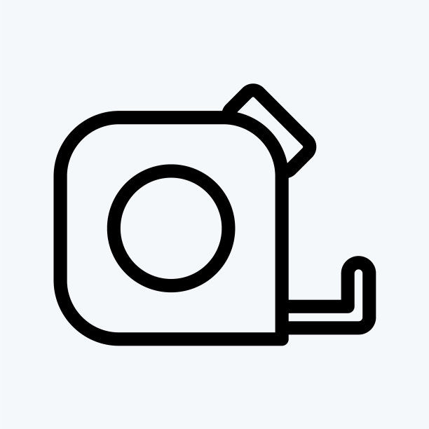 图标卷尺适合建筑符号图片下载