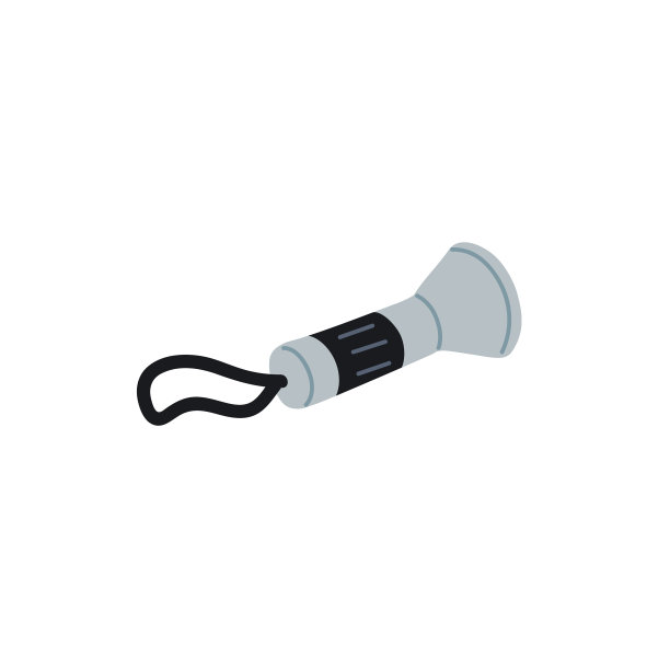 手电筒电夜灯闪光图片下载