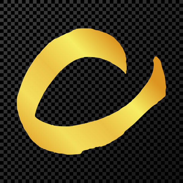 金色的垃圾刷在圆圈形式的笔触图片下载