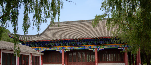 中国天坛公园的夏季景观图片下载