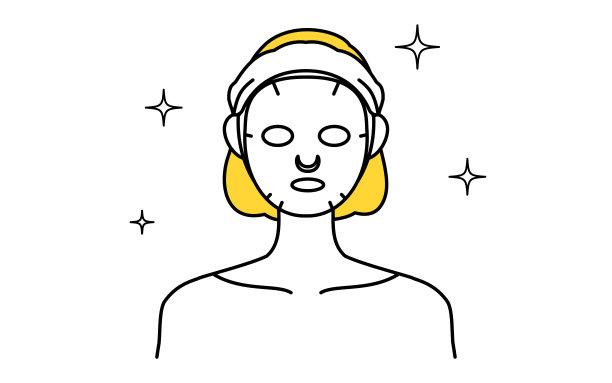 美容，女性形象护肤，女性用面膜图片下载