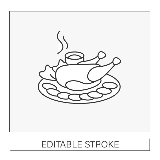北京烤鸭系列图标图片下载