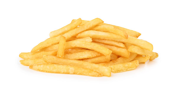 薯条孤立在白色图片下载