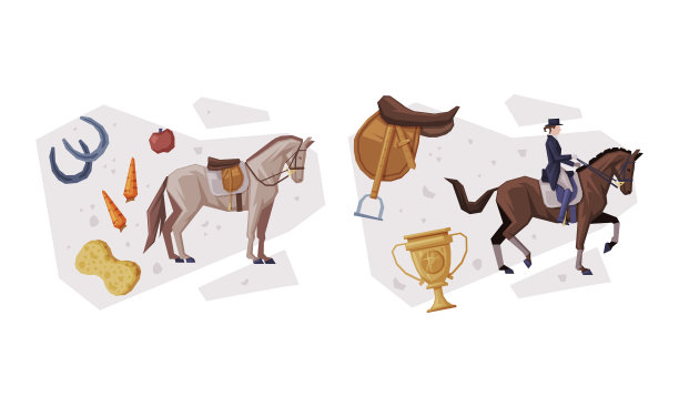 骑师俱乐部的人骑着马坐在上面图片下载