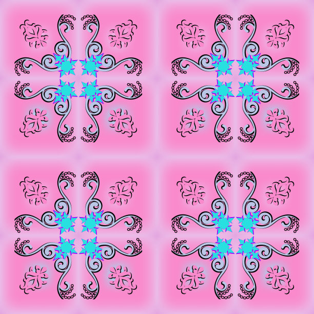 阿拉伯风格的无缝图案多色图片下载