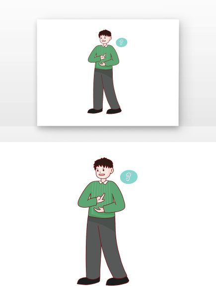 聋哑人手语表达图片下载