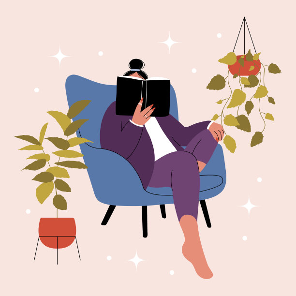 女人看书，女孩在椅子上看书图片下载