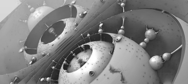 抽象背景3D白色梦幻技术结构图片下载