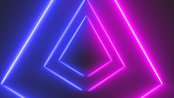 未来主义隧道抽象光束，俱乐部概念走廊曲线迪斯科迪斯科效果，电子优雅地板荧光游戏发光，水平孔照明无限激光环神秘霓虹灯图片下载