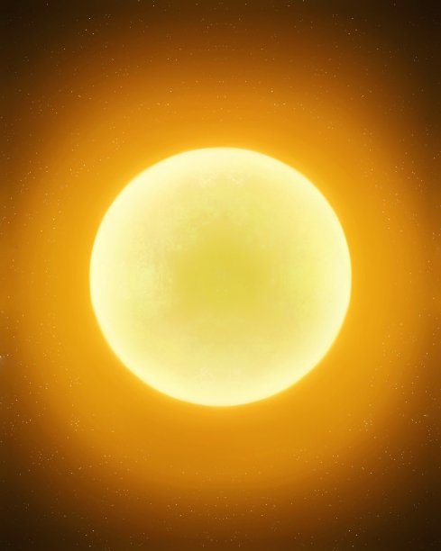 太空中类似太阳的黄色恒星图片下载
