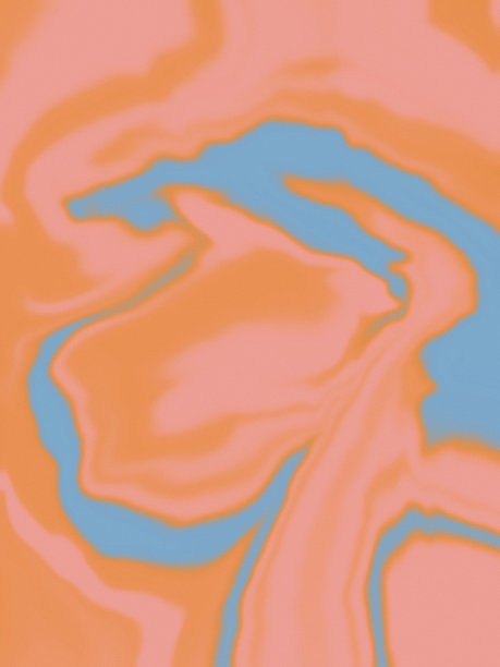 具有有机抽象形状的现代时尚海报模板图片下载